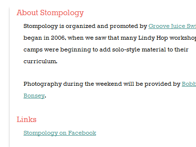 Website (Detail) stompology