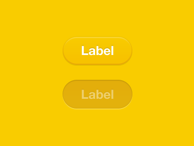 Round button app application button flat interaction interface ios iphone kit psd round simple ui yellow