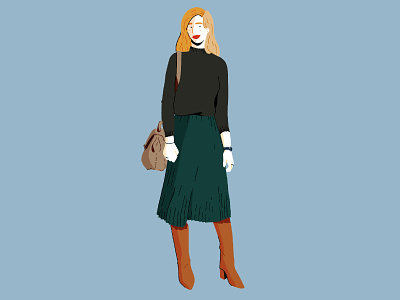 Monday outfit #2 design editorial illustration fashion illustration