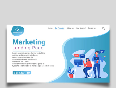 Creative marketing Web Banner 2021 best design banner best design creative design new work professional simple vector web banner