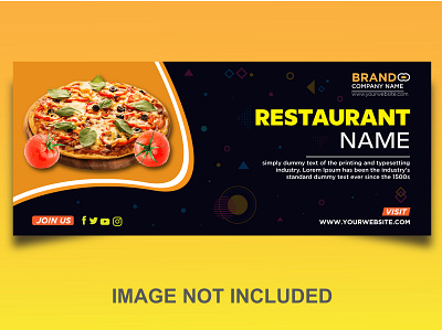 Restaurant Banner Design 2021 best design banner best design creative design illustration new work professional simple web banner