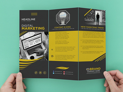 tri fold brochure design