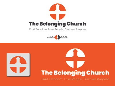 The Belonging Church design illustration logo vector