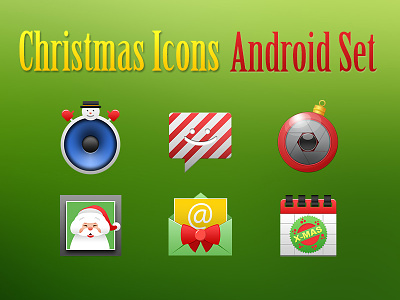 Christmas Icons for Android android android development christmas icon icon design ui user interface ux