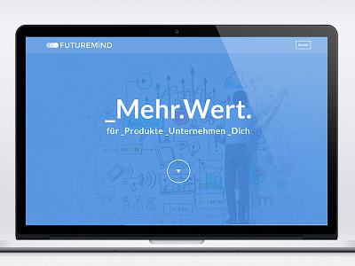 FutureMind Website madebyderprinz onepager webdesign