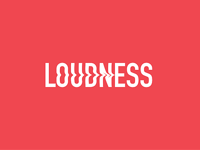 Loudness Logo branding logo loudness madebyderprinz