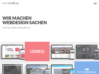 DER PRiNZ Homepage 2017 madebyderprinz redesign website