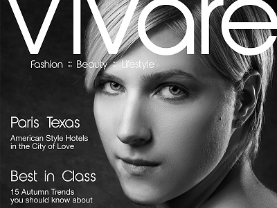Vivare magazine cover concept concept cover magazine photography