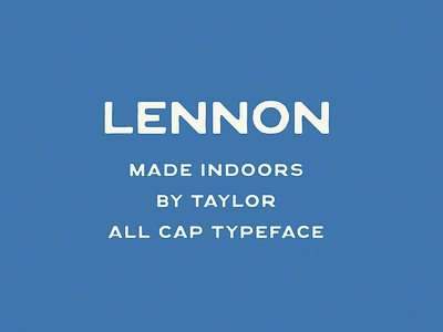 Lennon Typeface display font font design handtype logo type hunter typography vintage vintage lettering