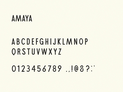 Amaya Typeface display font font design hand lettering hand made lettering type typography vintage vintage type