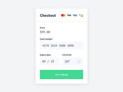 Daily UI #2 - Card Checkout