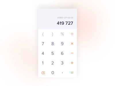 Daily UI #4 - Calculator App