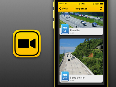 Traffic Cams iOS App app ios roads traffic