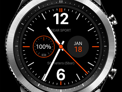 Analog watch face