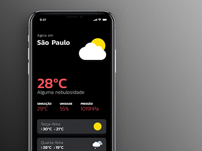 Weather App app design icon ios ui weather