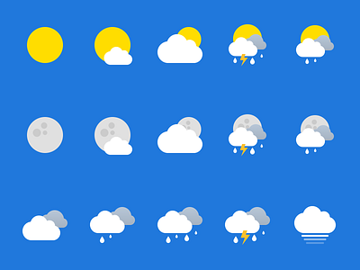 Weather icons