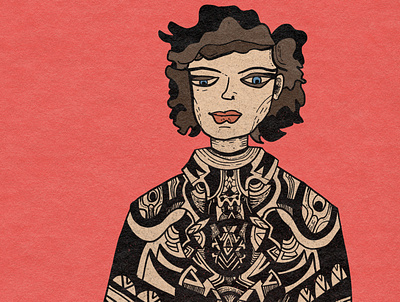 Girl in ceremonial dress characterdesign digital digitalart drawing illustration illustration art illustration digital