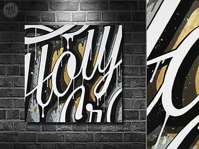 Holy Grail graffiti holygrail painting tag type typography urban