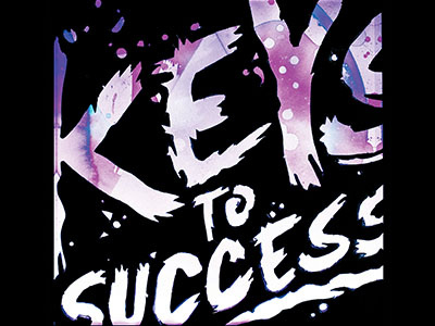 Keys to Success - Glowing Memos art keys to success quotes type