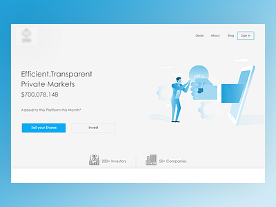 Investment website ui ux website