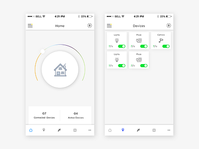 Smart Home iot mobile app smart home ui ux