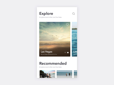 Explore page design