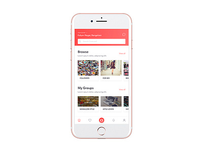 Carousell Home Page Redesign Concept buy ios mobile app sell simple ui ux