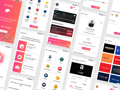 Wizely - Fintech app Design banking fintech goal mobile app simple ui ux