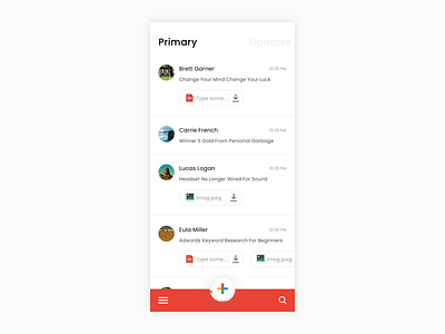 Gmail Redesign android gmail app mobile app ui ux