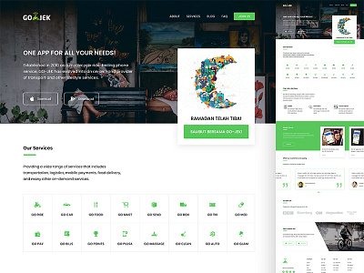 GO-JEK Redesign Concept go jek responsive simple ui ux web