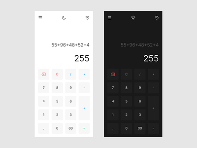 Modern Calculator app calculator ui