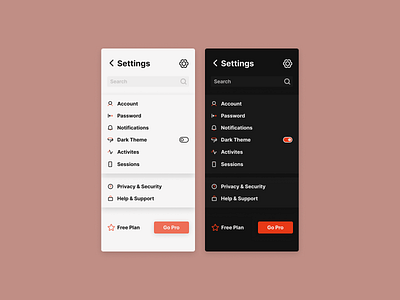 Social Network App Settings 007 app dailyui settings social ui