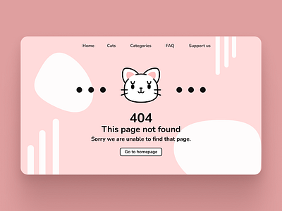 Cats Store 404 Page