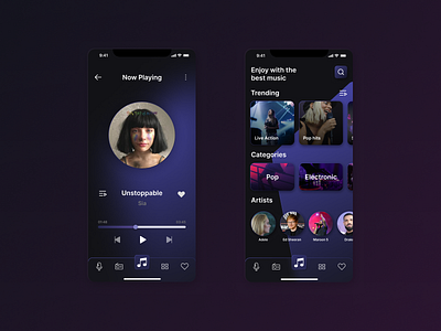 Music Player 009 app dailyui dailyui009 music music player