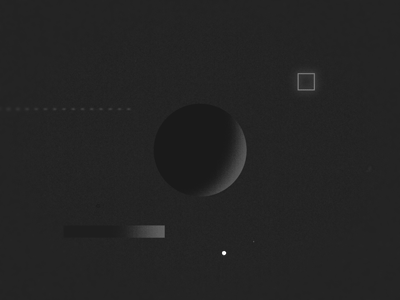 dark space after effects loop circle dark dot geometry gif glitch line moon rectangle space