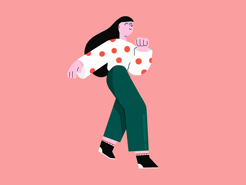 Happy Girl By Nicolò Ramacci On Dribbble