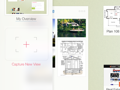 Capture New View app blur button capture design flat interface ipad new transparency ui view
