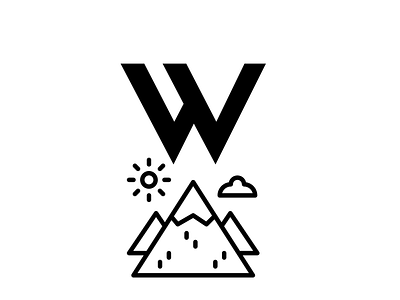Wanderer Word Mark Design adventure design figma logo travel typography ui wander wordmark