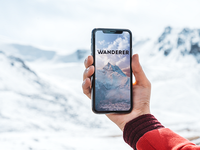 Wanderer App Mockup