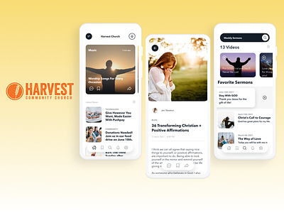 Community Church App app branding design figma mobile ui