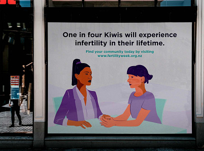 Fertility New Zealand campaign design graphic design illustration