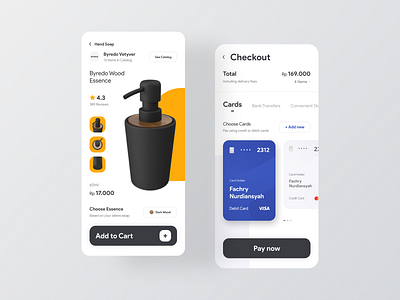 Soap Online Store card cart checkout color ecommerce futuristic health image minimal minimalist mobile modern neumorphism online store pay payment shop soap store white