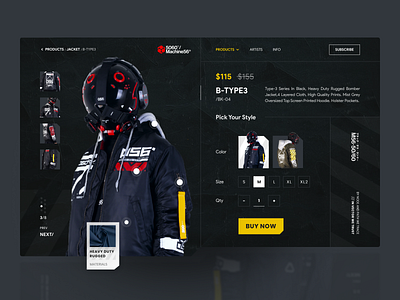 Machine56 - Fashion Website Concept buy cart e commerce fashion fashion website futuristic header header design header illustration hero landing landing design landing page landing page design landing pages landingpage modern order sleek transaction