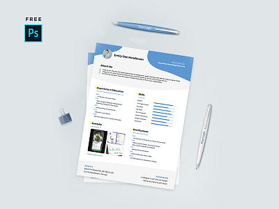 Creative CV Template PSD