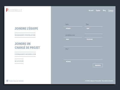 Contact us - Passerelle contact contact form contact page passerelle