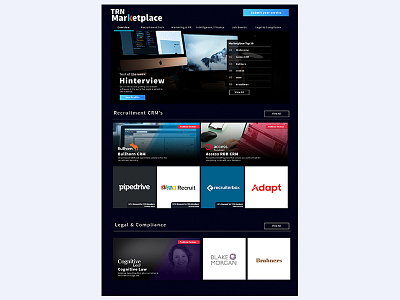 TRN Marketplace - Mockup mockup ui web design