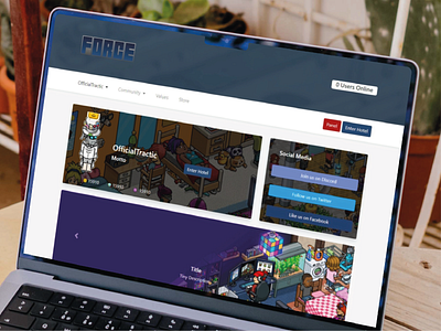 Force Retro Hotel | Website/Dashboard cms content dashboard dashboards games profile page video game webdesign webdev website websitedesign websitedev websitedevelopment websites