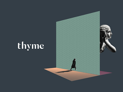 Visual identity for Thyme collage corporate identity thyme visual identity