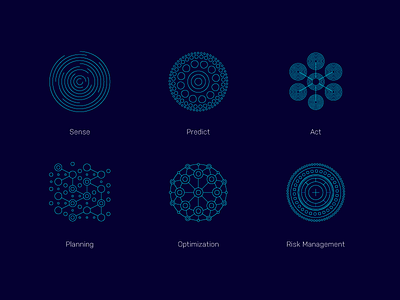 Space Time Analytics Iconset