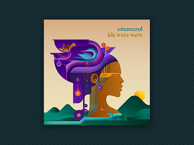 Cover design for Emanazul single "Ide Were Were" emanazul ide were were illustration oschun oshun oxum